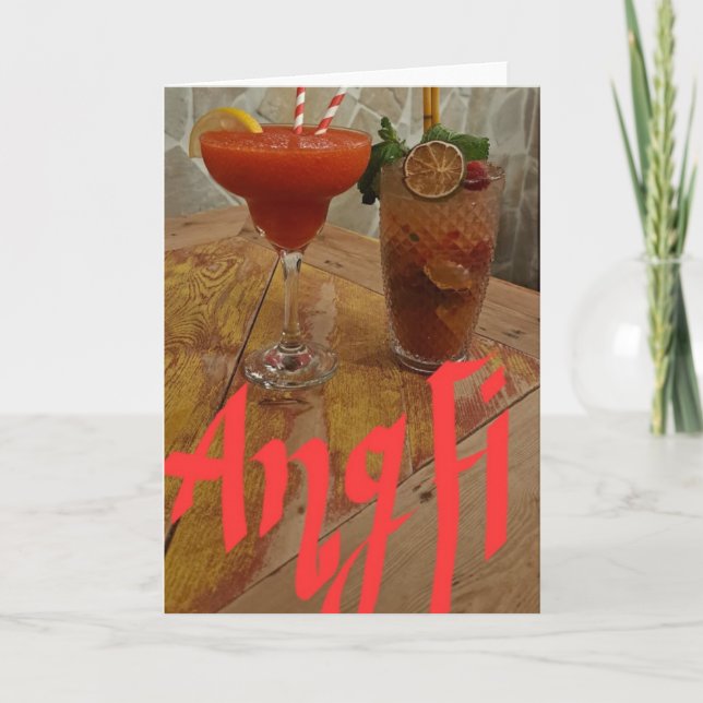 Cartão de Aniversário AngFi (Frente)