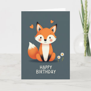 Cartão de Aniversário Animal Alegre