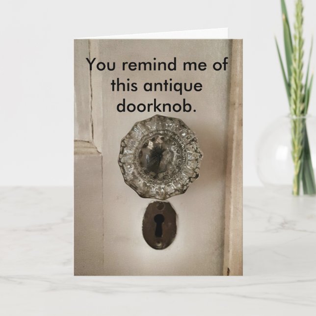 Cartão de aniversário antigo engraçado da idade (Frente)