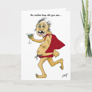 Cartão de aniversário antigo super homem