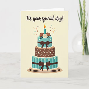 Cartão de Aniversário Arco de Marfim