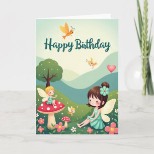 Cartão de Aniversário Asa Caprichosa