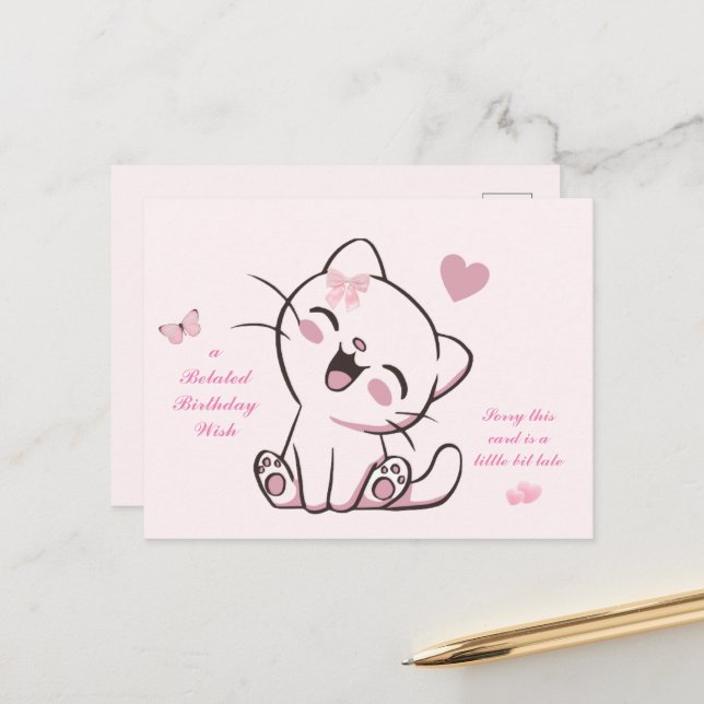 Cartão de aniversário atrasado (Frente/Verso In Situ)