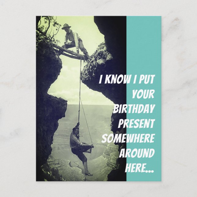 Cartão de aniversário atrasado (Frente)