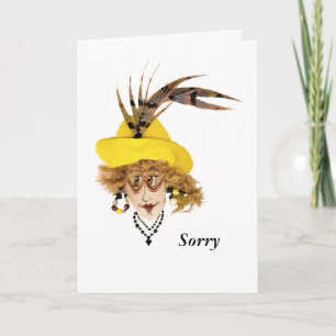 Cartão de aniversário atrasado