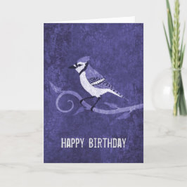 Cartão de Aniversário Azul