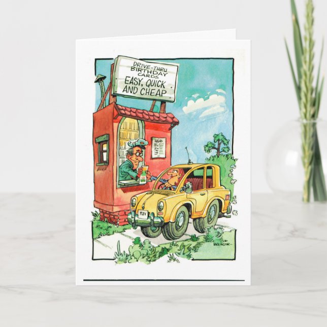 Cartão de Aniversário Barato (Frente)