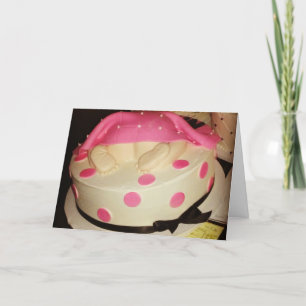 Cartão de Aniversário "Bebê Bolo"