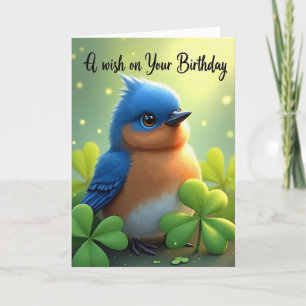 Cartão de Aniversário Blue Ochre