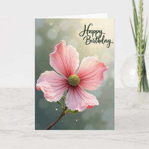 Cartão de Aniversário Blush Bloom