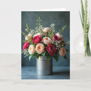 Cartão de Aniversário Blush Peach