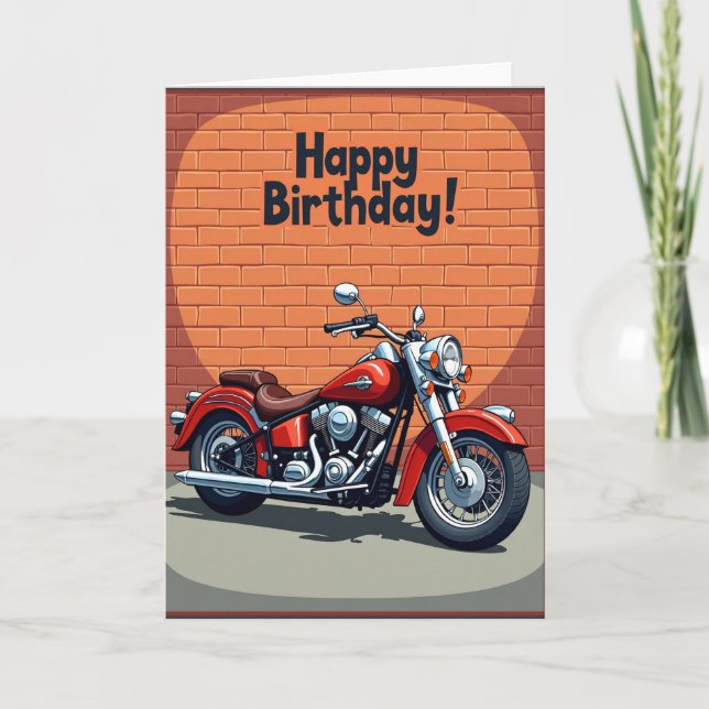 Cartão de Aniversário Bold Cruiser (Frente)