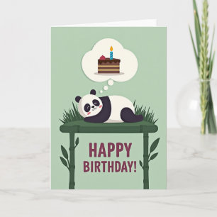 Cartão de Aniversário Bolo de Urso Doce