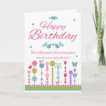 Cartão de aniversário bonito da neta com borboleta<br><div class="desc">Um simplista ao cartão bonito do aniversário do ponto com elementos delicados e verso agradável para seu amado</div>