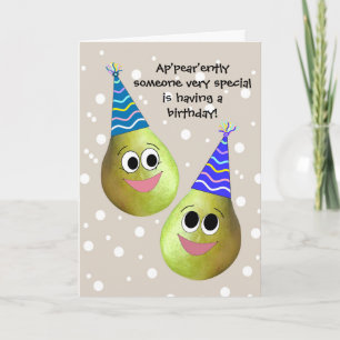 Cartão de aniversário bonito e engraçado para qual