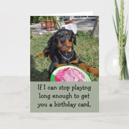 Cartão de Aniversário Bóssy Rottweiler