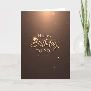 Cartão de Aniversário Brilhante