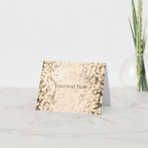 Cartão de Aniversário Brilhante Dourado QUALQUER T