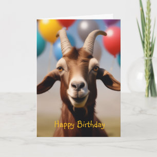 Cartão de Aniversário Cabra