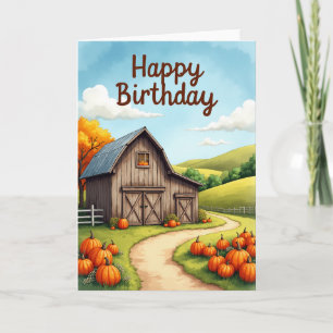 Cartão de Aniversário Caminho Cênico