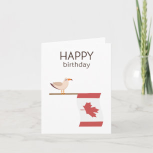 Cartão de aniversário canadense - Parabéns