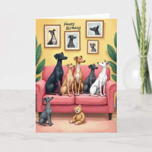 Cartão de Aniversário Caprichoso para Cachorro