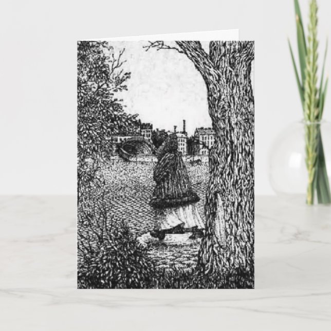 Cartão de aniversário - cara anónima (Frente)