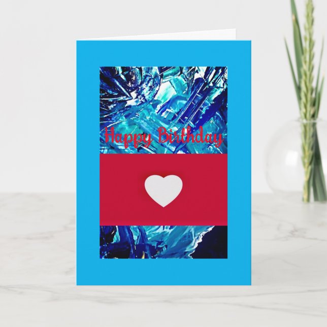 Cartão de aniversário, Cartão de aniversário dobra (Frente)