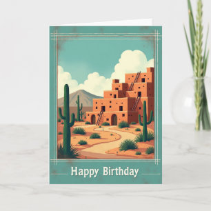 Cartão de Aniversário Casa no Deserto Doce