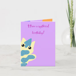 Cartão de aniversário Caticorn