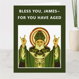 Cartão de Aniversário Católico Irlandês