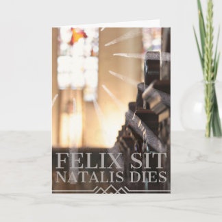 Cartão de Aniversário Católico - Latim