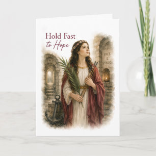 Cartão de Aniversário Católico Santa Filomena