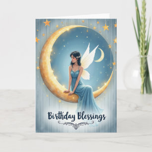 Cartão de Aniversário Celestial ao Luar