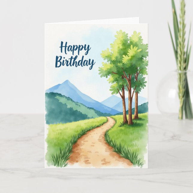 Cartão de Aniversário Cénico (Frente)