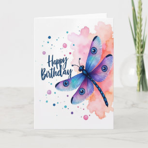 Cartão de Aniversário Cerúleo Aqua