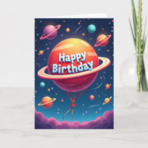 Cartão de Aniversário Céu Estrelado