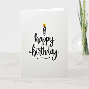 Cartão de Aniversário Chama Vibrante