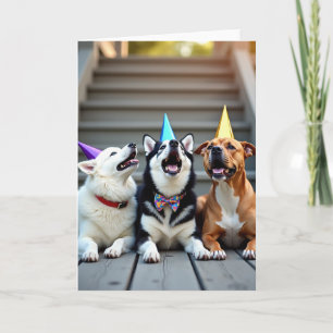 Cartão de Aniversário Chapéus de Festa