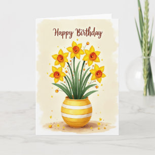 Cartão de Aniversário Cheery Blooms