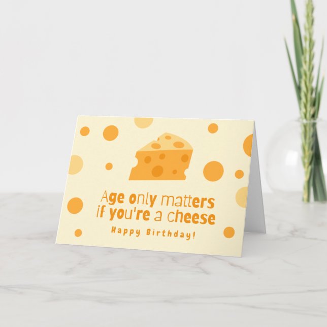 Cartão de Aniversário Cheesy (Frente)