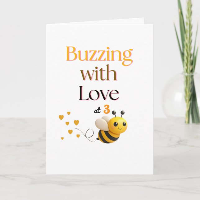 Cartão de Aniversário Cheio de Amor – Design de Ab (Frente)