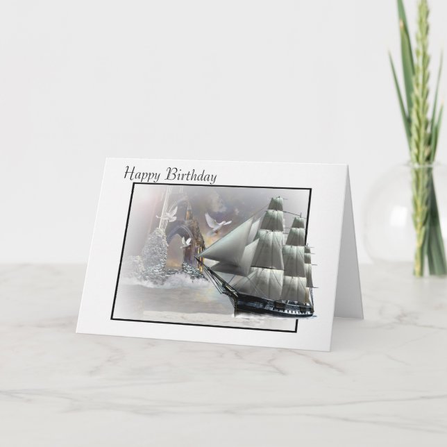 Cartão de aniversário cinzento dos abrigos (Frente)