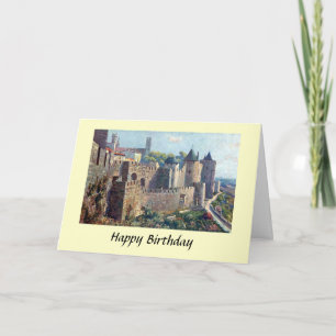 Cartão de aniversário - Cité de Carcassonne, Franç