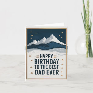Cartão de Aniversário Clássico para o Pai