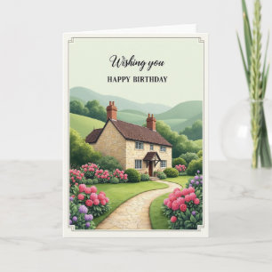 Cartão de Aniversário Colinas Pitorescas