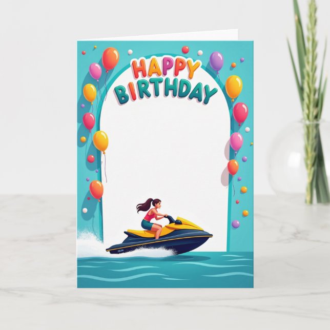 Cartão de Aniversário Colorido (Frente)