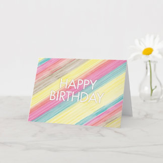 Cartão de Aniversário Colorido
