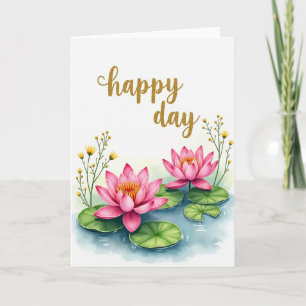 Cartão de Aniversário com Água de Rosas