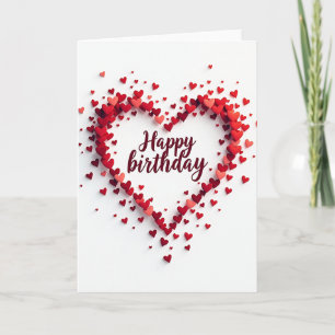 Cartão de Aniversário com Amor Sincero
